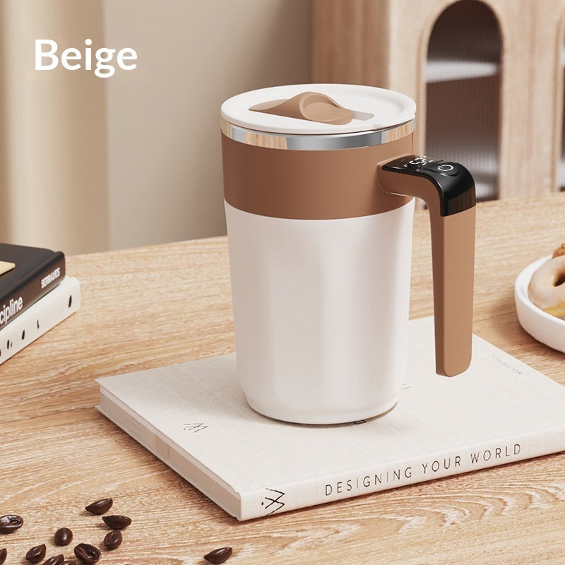 Intelligent Temperature Measuring Magnetic Force Auto Stirring Mug