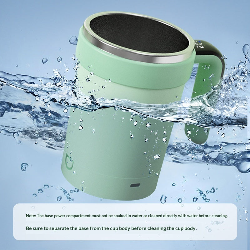Intelligent Temperature Measuring Magnetic Force Auto Stirring Mug