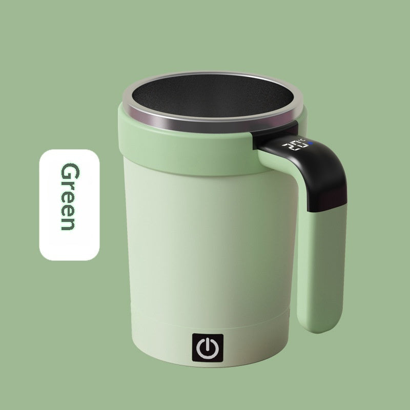 Intelligent Temperature Measuring Magnetic Force Auto Stirring Mug